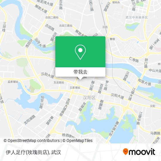 伊人足疗(玫瑰街店)地图