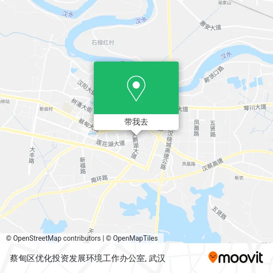 蔡甸区优化投资发展环境工作办公室地图