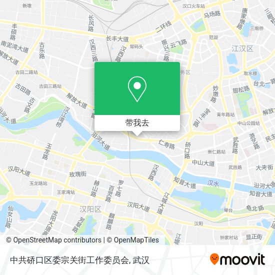 中共硚口区委宗关街工作委员会地图