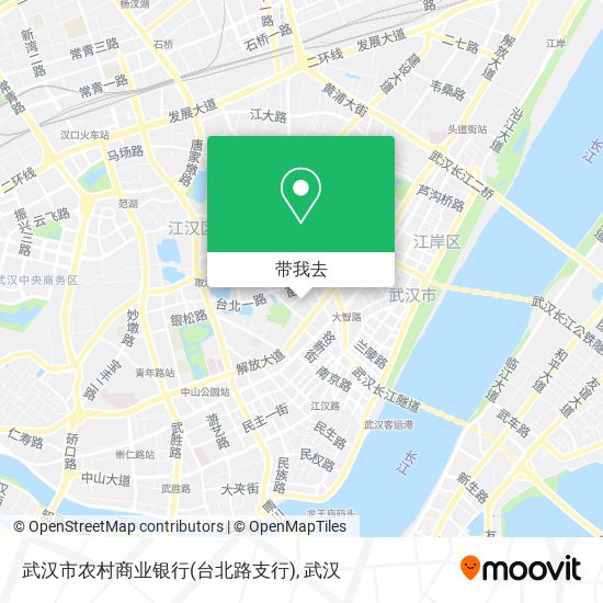 武汉市农村商业银行(台北路支行)地图