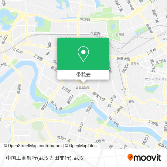 中国工商银行(武汉古田支行)地图