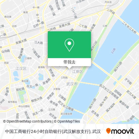 中国工商银行24小时自助银行(武汉解放支行)地图