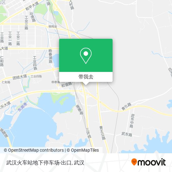 武汉火车站地下停车场-出口地图