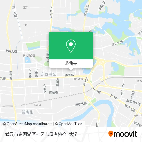 武汉市东西湖区社区志愿者协会地图