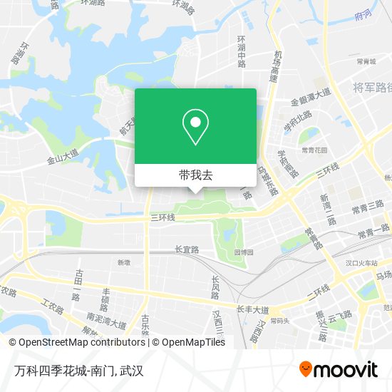 万科四季花城-南门地图