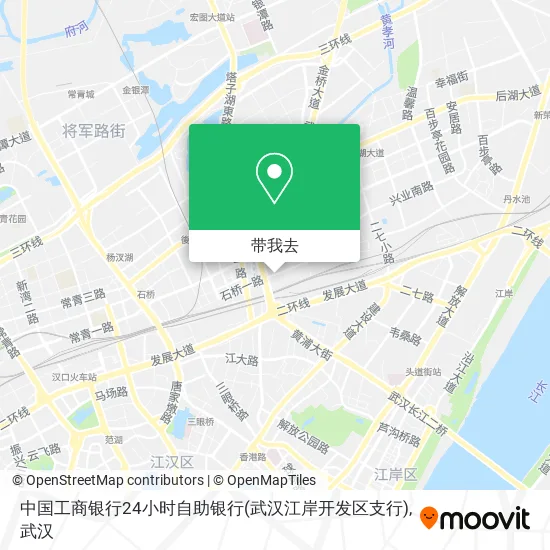 中国工商银行24小时自助银行(武汉江岸开发区支行)地图