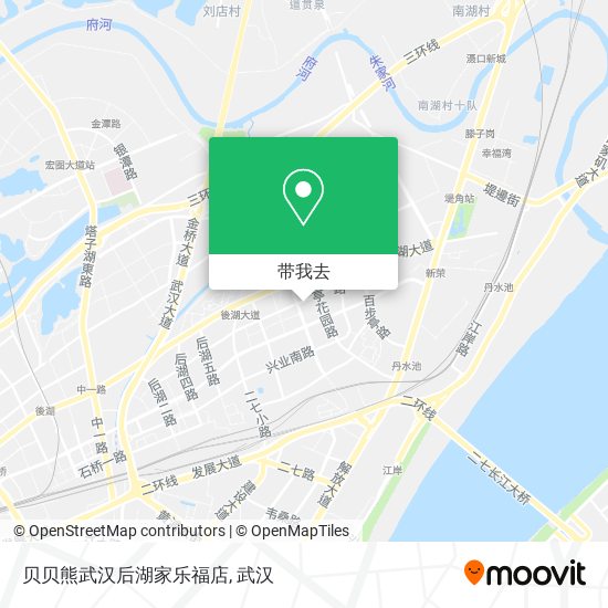 贝贝熊武汉后湖家乐福店地图