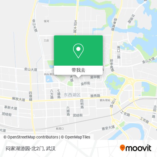 闷家湖游园-北2门地图