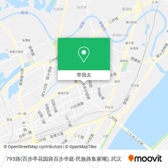 793路(百步亭花园路百步华庭-民族路集家嘴)地图