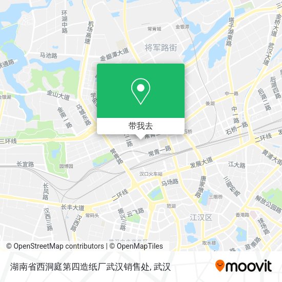 湖南省西洞庭第四造纸厂武汉销售处地图