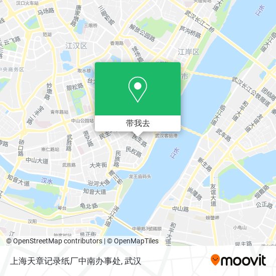 上海天章记录纸厂中南办事处地图