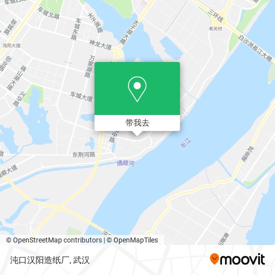 沌口汉阳造纸厂地图