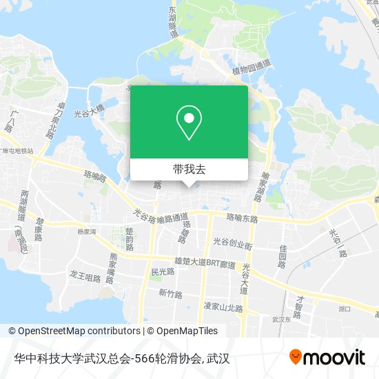 华中科技大学武汉总会-566轮滑协会地图