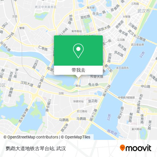 鹦鹉大道地铁古琴台站地图