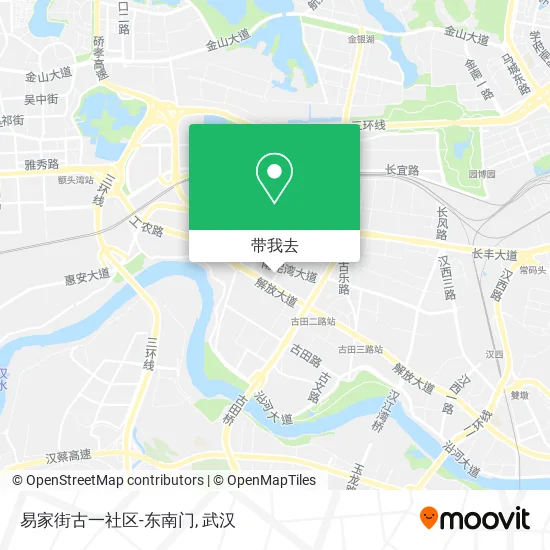 易家街古一社区-东南门地图