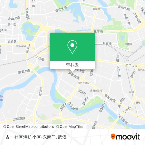 古一社区港机小区-东南门地图