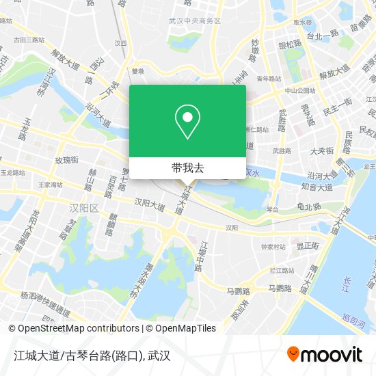 江城大道/古琴台路(路口)地图