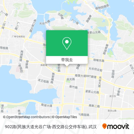902路(民族大道光谷广场-西交路公交停车场)地图