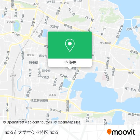 武汉市大学生创业特区地图