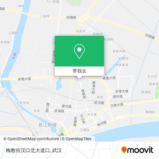 梅教街汉口北大道口地图
