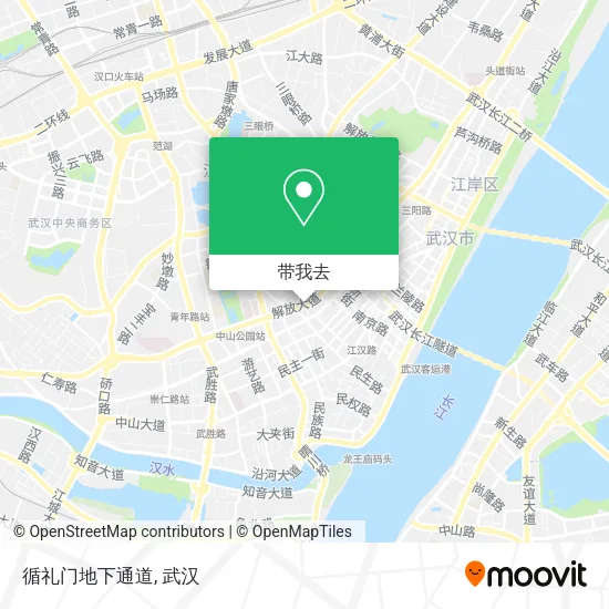 循礼门地下通道地图