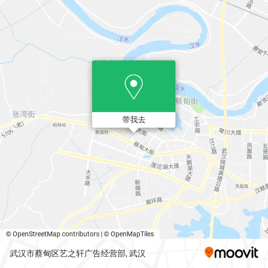 武汉市蔡甸区艺之轩广告经营部地图