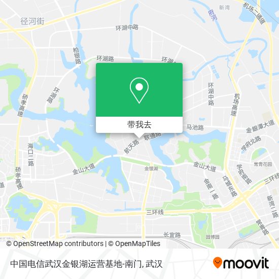 中国电信武汉金银湖运营基地-南门地图