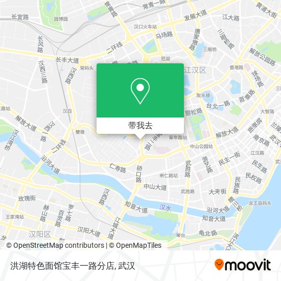 洪湖特色面馆宝丰一路分店地图