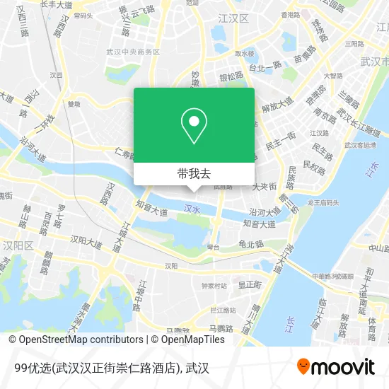 99优选(武汉汉正街崇仁路酒店)地图