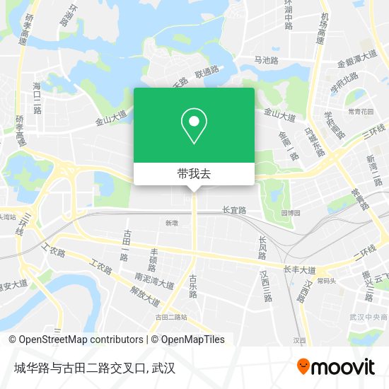 城华路与古田二路交叉口地图