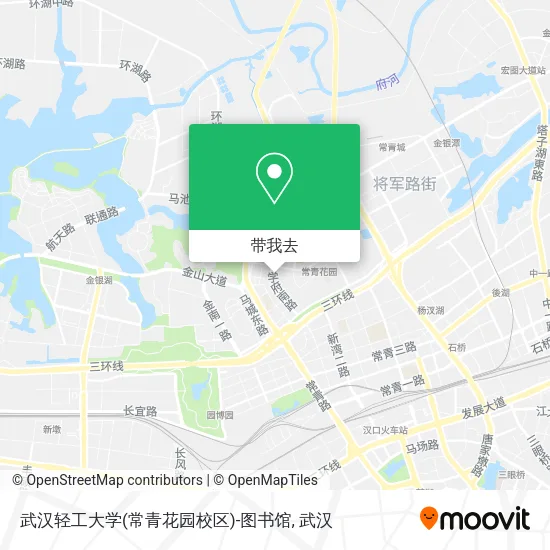 武汉轻工大学(常青花园校区)-图书馆地图