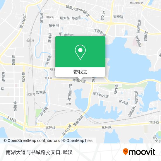 南湖大道与书城路交叉口地图