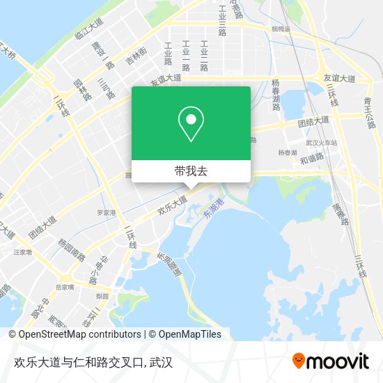 欢乐大道与仁和路交叉口地图