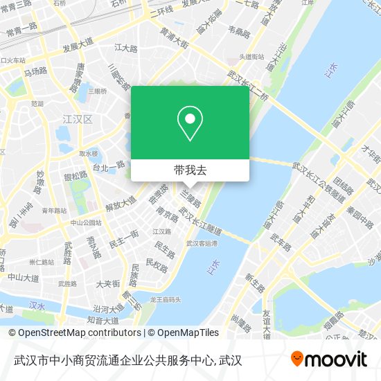 武汉市中小商贸流通企业公共服务中心地图