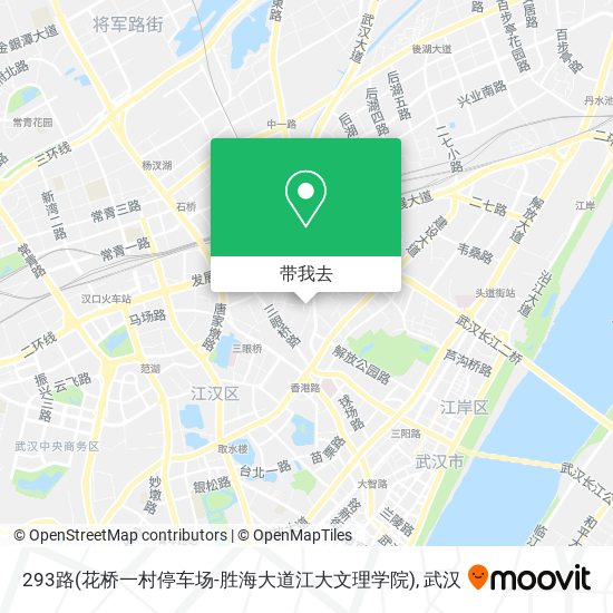 293路(花桥一村停车场-胜海大道江大文理学院)地图