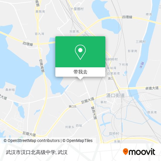武汉市汉口北高级中学地图