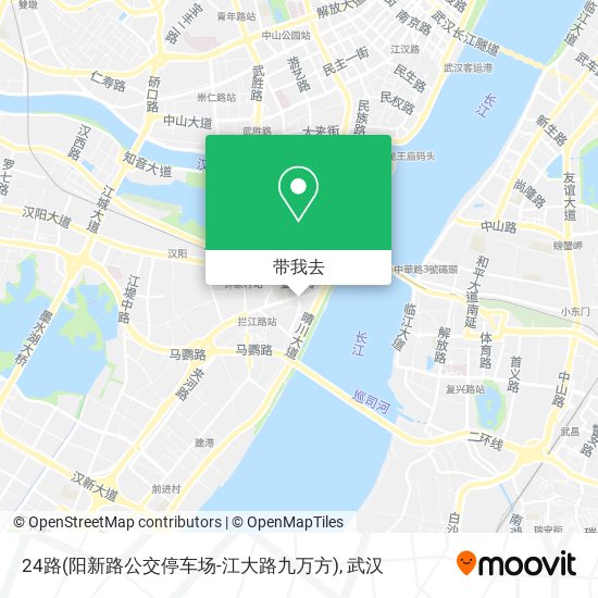 24路(阳新路公交停车场-江大路九万方)地图