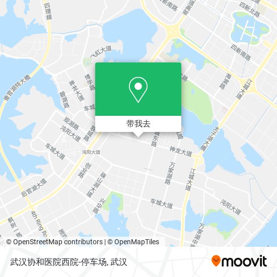 武汉协和医院西院-停车场地图