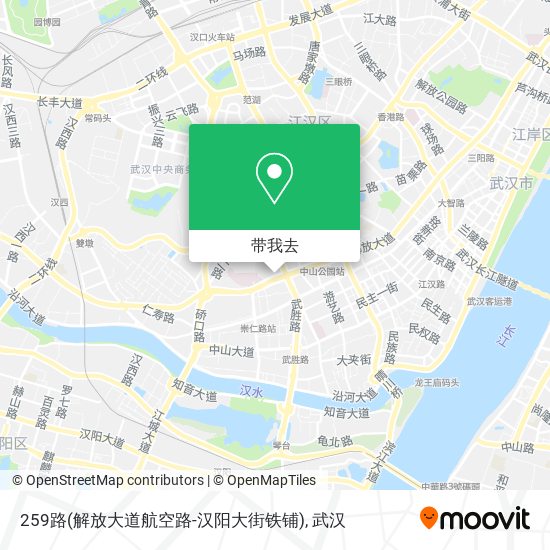 259路(解放大道航空路-汉阳大街铁铺)地图