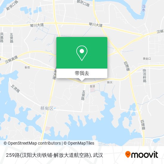 259路(汉阳大街铁铺-解放大道航空路)地图