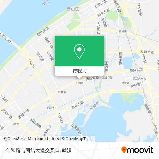 仁和路与团结大道交叉口地图