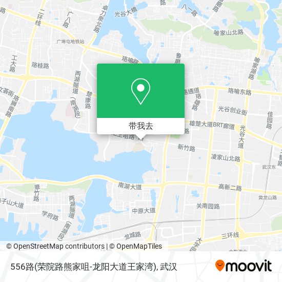 556路(荣院路熊家咀-龙阳大道王家湾)地图