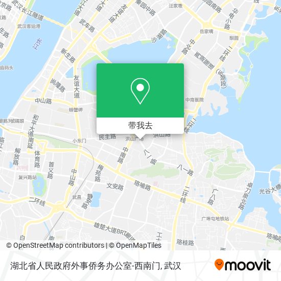 湖北省人民政府外事侨务办公室-西南门地图