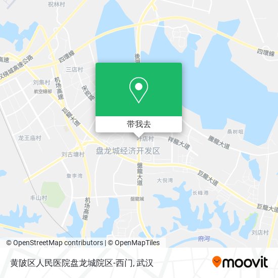 黄陂区人民医院盘龙城院区-西门地图