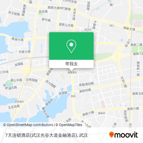 7天连锁酒店(武汉光谷大道金融港店)地图