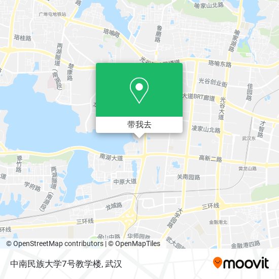 中南民族大学7号教学楼地图