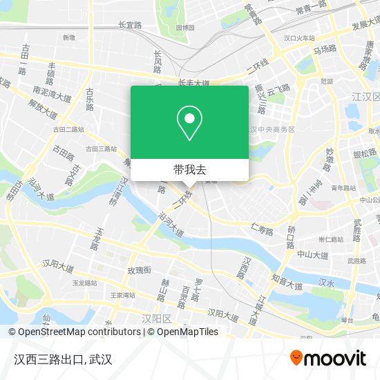 汉西三路出口地图