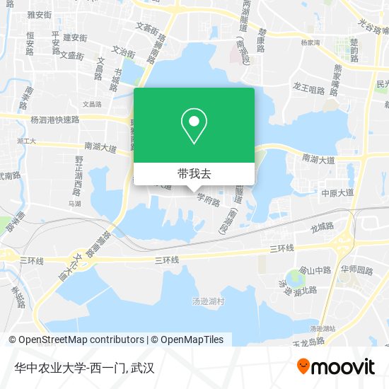 华中农业大学-西一门地图