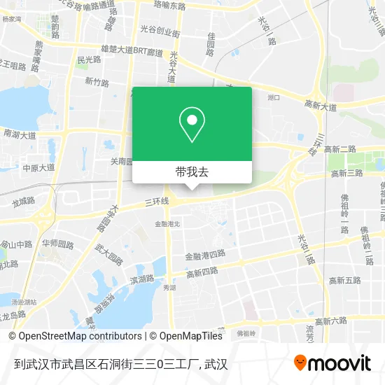 到武汉市武昌区石洞街三三0三工厂地图