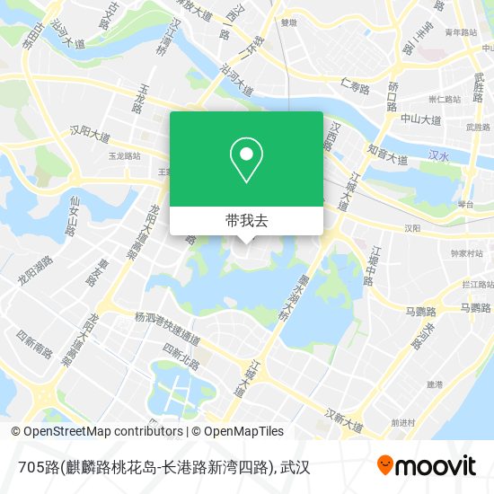 705路(麒麟路桃花岛-长港路新湾四路)地图